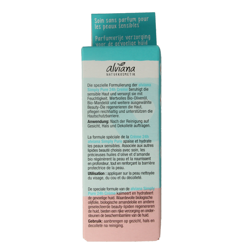 Alviana Simply pure 24h cream 50 Milliliter