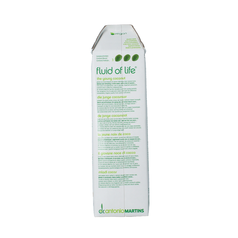 Dr. Antonio Martins Cocojuice bio 1 Liter