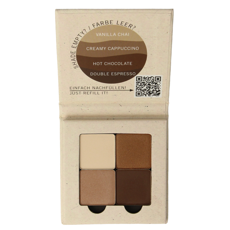 Benecos natural beauty Natural eyeshadow quantro coffee 1 Stuks