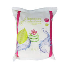 Benecos natural beauty Vegan happy reinigingsdoekjes 25.00 Stuks