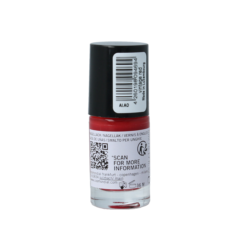 Benecos natural beauty Vegan nail polish vintage red 20-free plantbased 5 Milliliter