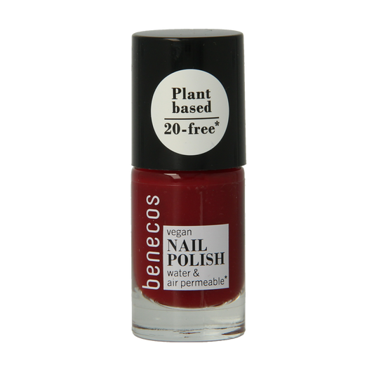 Benecos natural beauty Vegan nail polish cherry red 20-free plantbased 5.00 Milliliter