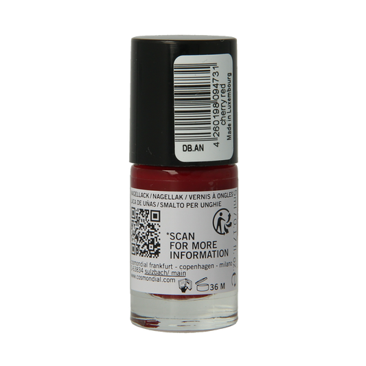 Benecos natural beauty Vegan nail polish cherry red 20-free plantbased 5.00 Milliliter
