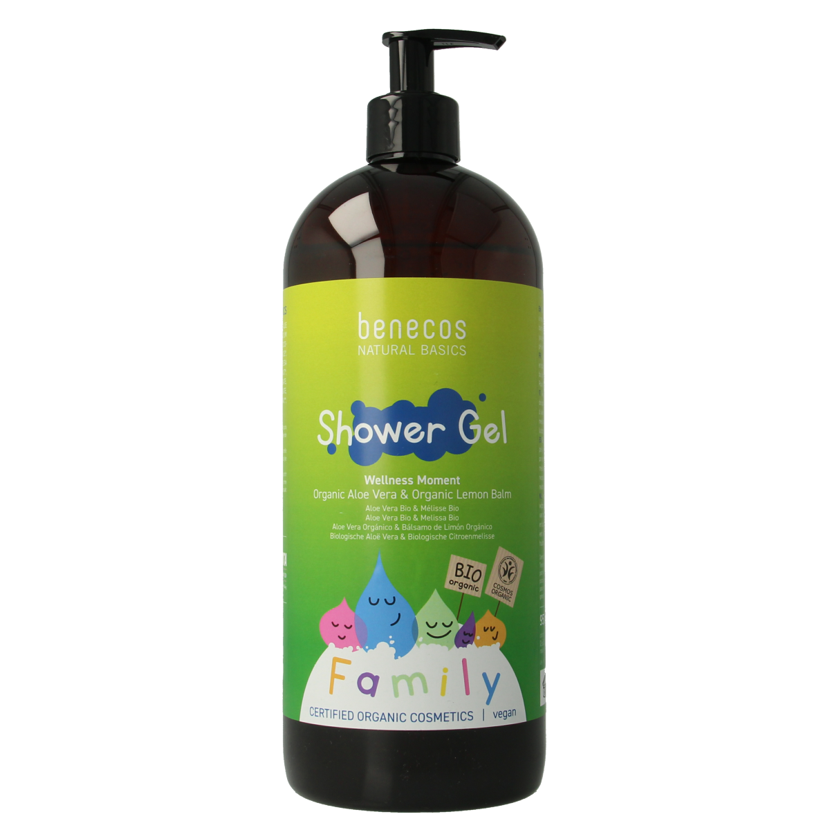 Benecos natural beauty Natural showergel family size wellness moment 950.00 Milliliter