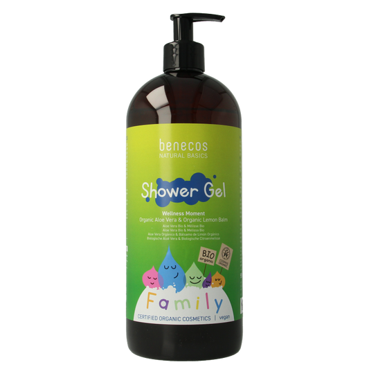 Benecos natural beauty Natural showergel family size wellness moment 950 Milliliter