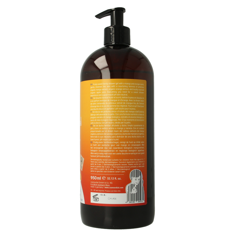 Benecos natural beauty Natural shower gel family size fruity beauty 950 Milliliter