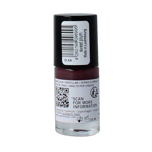Benecos natural beauty Vegan nail polish sweet plum 20-free plantbased 5.00 Milliliter
