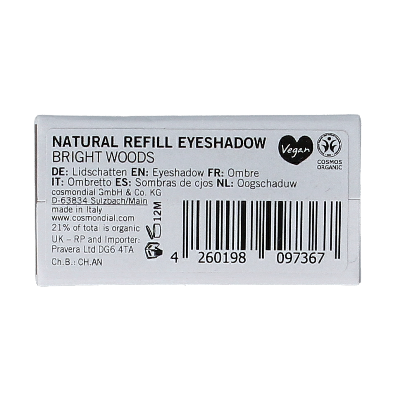 Benecos Natural Beauty Natural Refill Eyeshadow Bright Woods 1 Stuks Benecos Natural Beauty Natural Refill Eyeshadow Bright Woods 1 Stuks