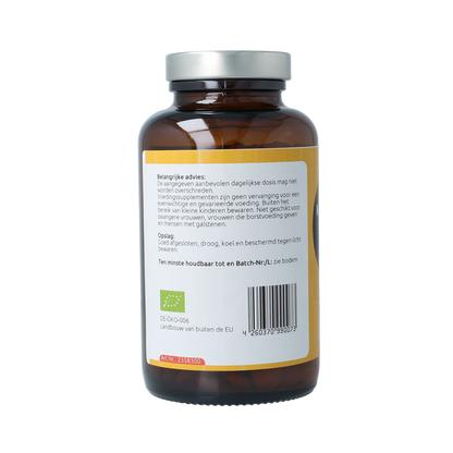 Hanoju Kurkumapoeder + piperine 500mg bio 300.00 Tabletten