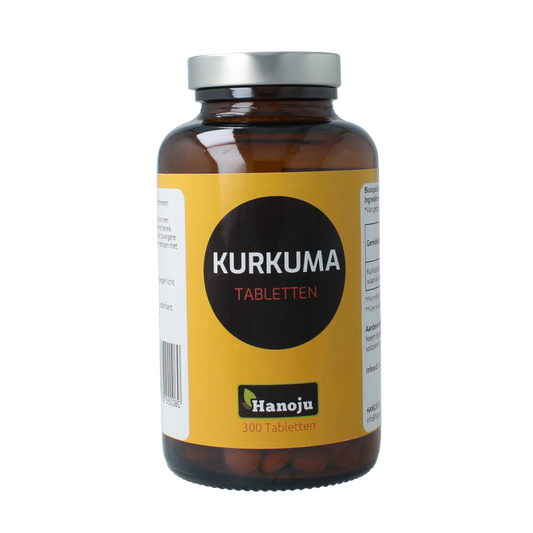 Hanoju Kurkumapoeder 500mg 300 Tabletten