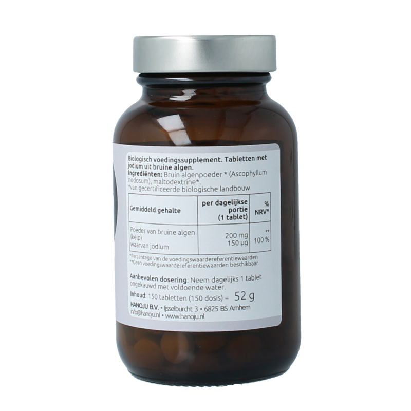 Hanoju Organische kelp 345mg 150 Tabletten