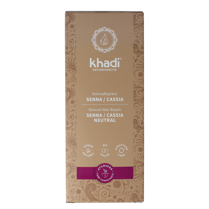 Khadi Haarkleur senna/cassia natural 100 Gram