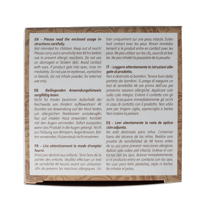 Khadi Haarkleur senna/cassia natural 100 Gram