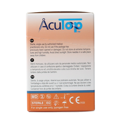 AcuTop KJ-T dry needle naald 0.25 x 30mm 100.00 Stuks