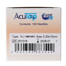 AcuTop KJ-T dry needle naald 0.20 x 15mm 100.00 Stuks