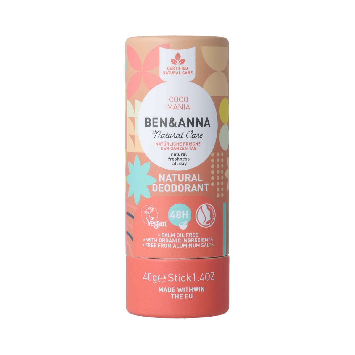 Ben & Anna Deodorant coco mania papertube 40.00 Gram