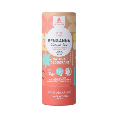 Ben & Anna Deodorant coco mania papertube 40.00 Gram