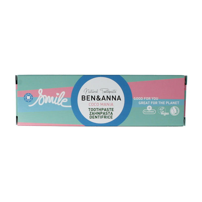 Ben & Anna Toothpaste smile coco mania 75 Milliliter