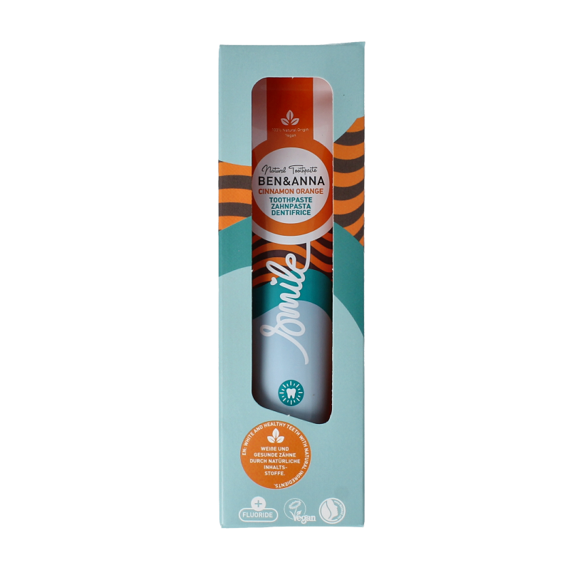 Ben & Anna Toothpaste smile cinnamon orange 75 Milliliter