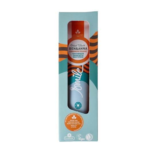 Ben & Anna Toothpaste smile cinnamon orange 75 Milliliter