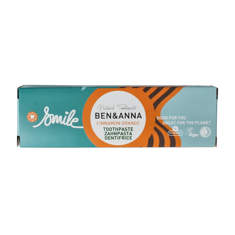 Ben & Anna Toothpaste smile cinnamon orange 75 Milliliter