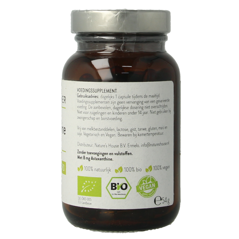Dr Heilbronner  Astaxanthine 8mg hoge dosis vegan bio 90 Capsules