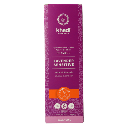 Khadi Shampoo elixer lavender sensitive 200 Milliliter