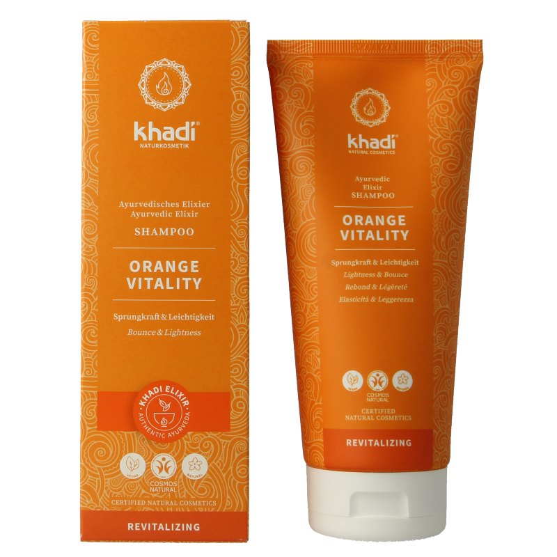 Khadi Shampoo elixer orange vitality 200 Milliliter