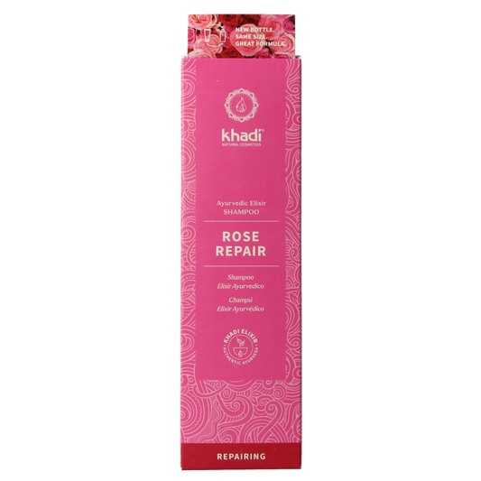 Khadi Ayurvedisch elixer shampoo rose repair 200 Milliliter