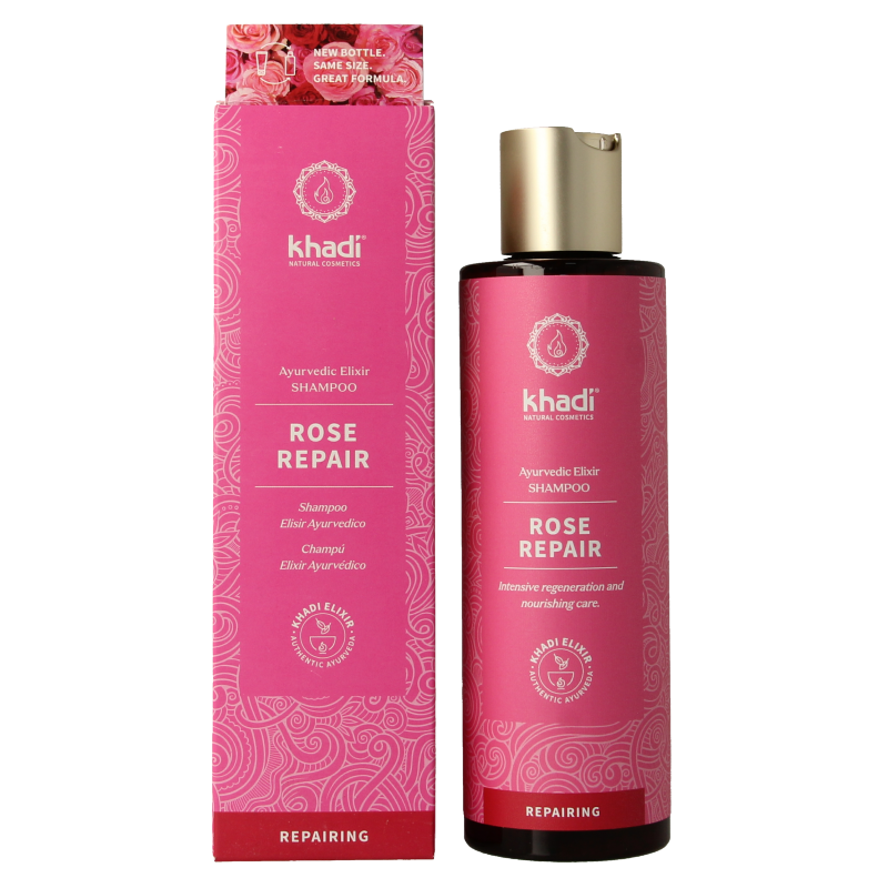 Khadi Ayurvedisch elixer shampoo rose repair 200 Milliliter
