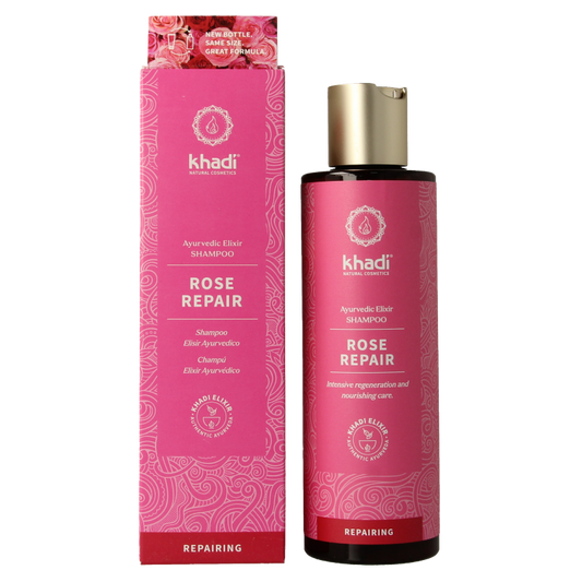 Khadi Ayurvedisch elixer shampoo rose repair 200 Milliliter