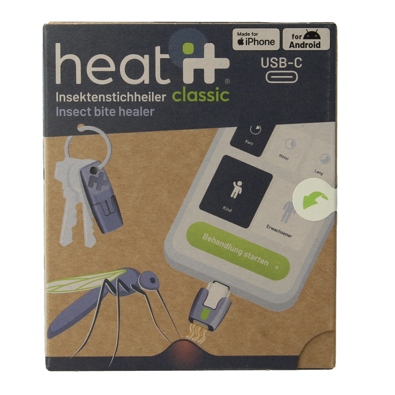 Heat-it Insect bite healer classic USB-C 1 Stuks