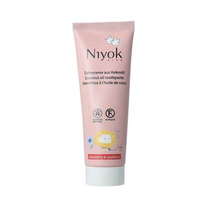 Niyok tandpasta kids strawberry&raspberry 75.00 Milliliter