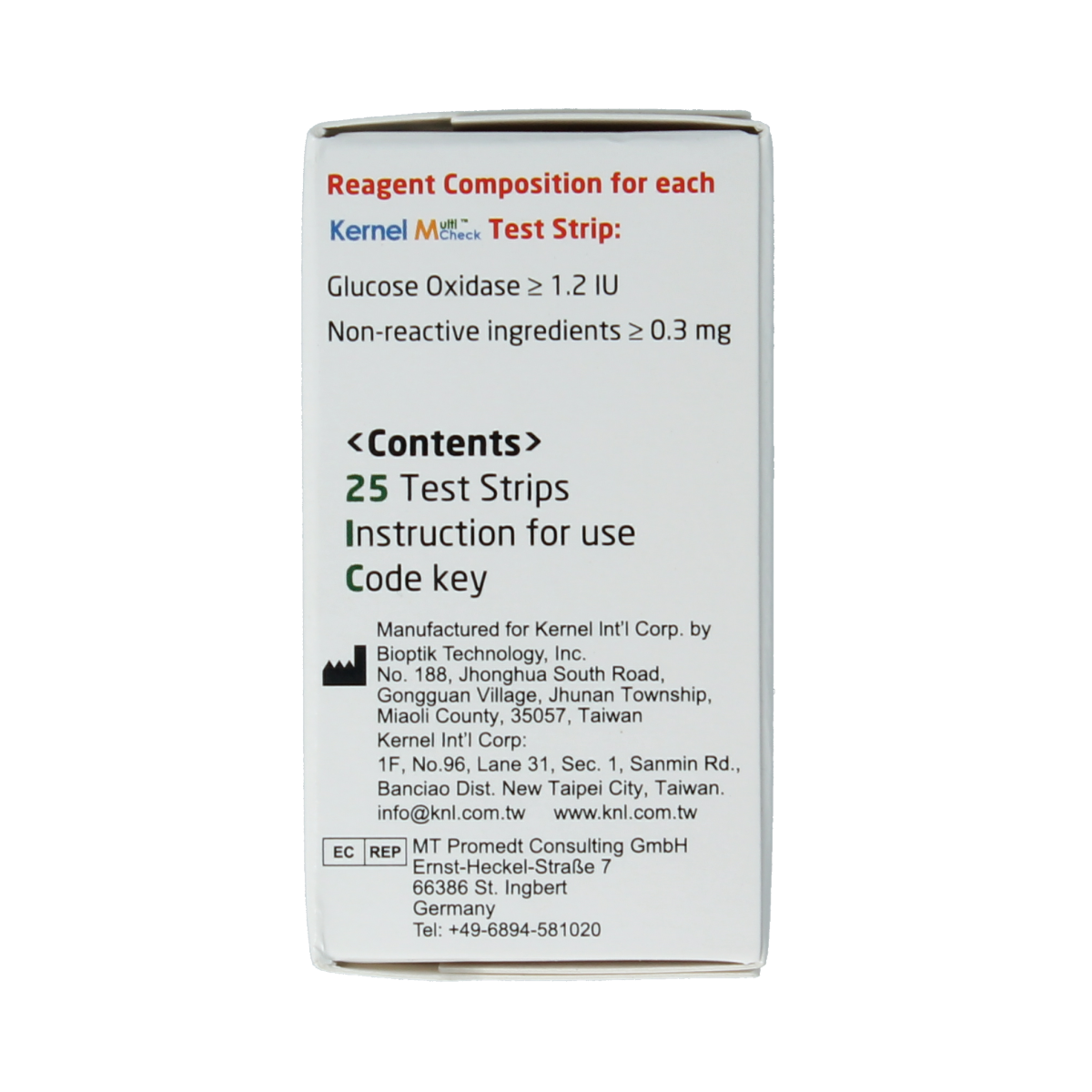 Testjezelf.nu Multicheck glucose teststrips 25.00 Stuks