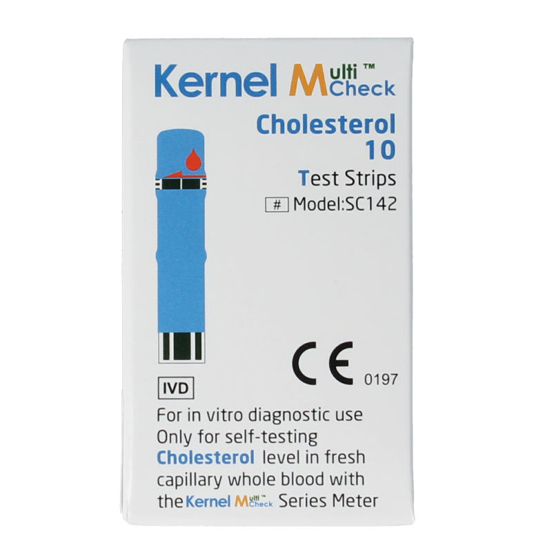 Testjezelf Multicheck cholesterol teststrips 10 Stuks