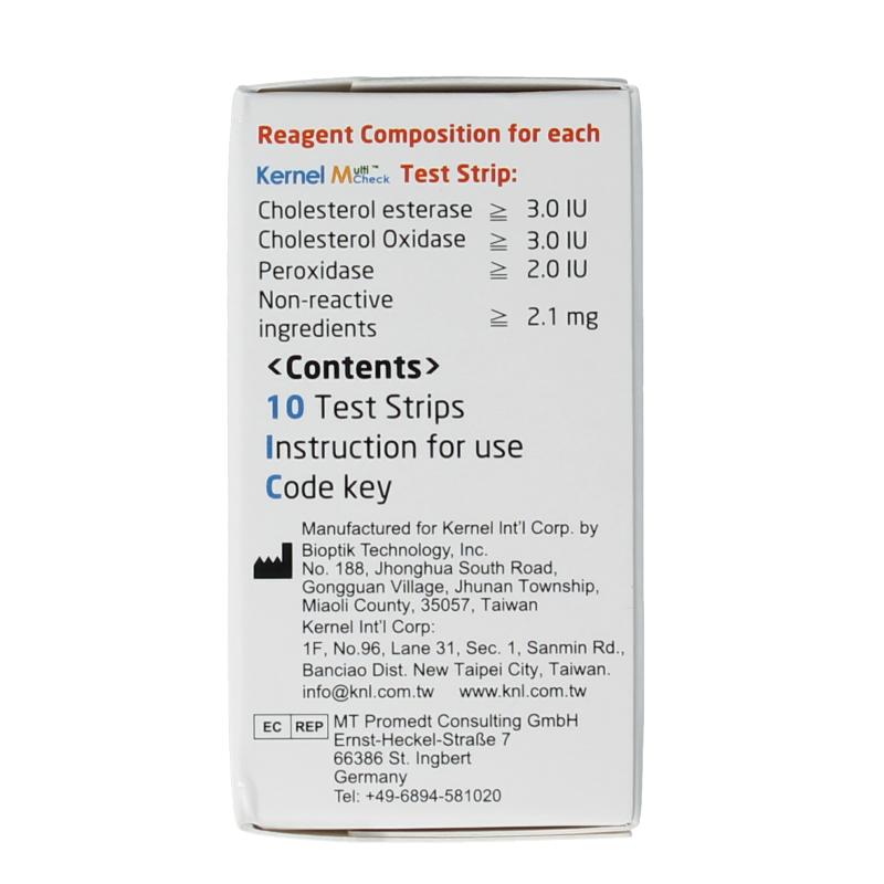 Testjezelf Multicheck cholesterol teststrips 10 Stuks