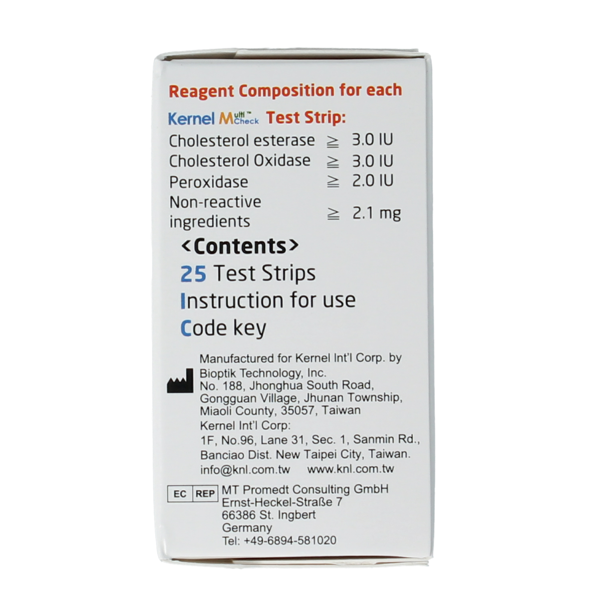 Testjezelf Multicheck cholesterol teststrips 25 Stuks