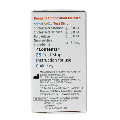 Testjezelf.nu Multicheck cholesterol teststrips 25.00 Stuks