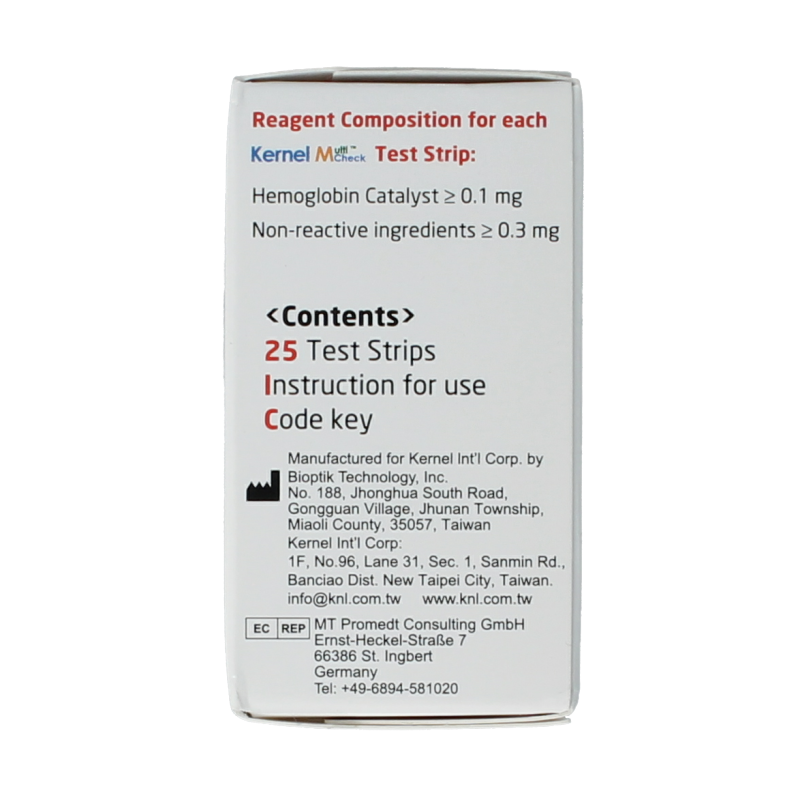 Testjezelf Multicheck hemoglobine teststrips 25 Stuks
