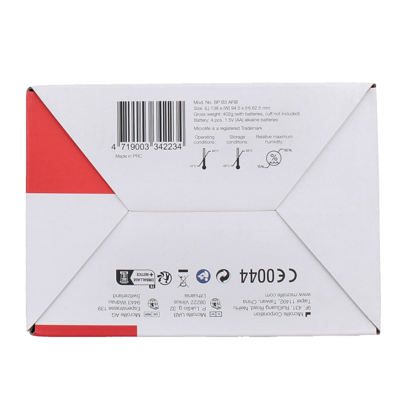 Microlife MIC BPB3 AFIB Bloeddrukmonitor 1 Stuks