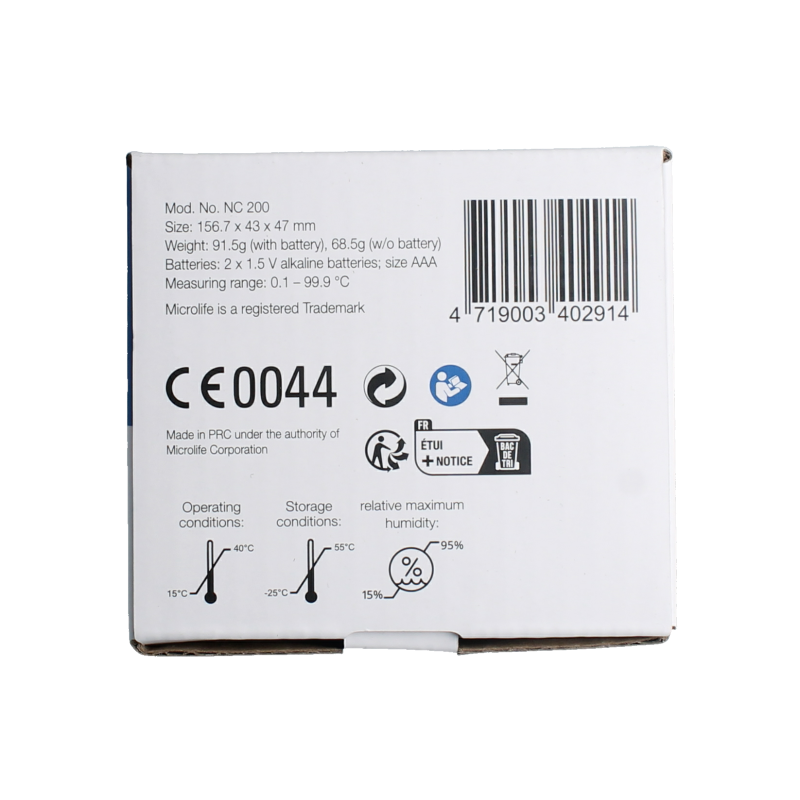 Microlife Non-contact thermometer NC200 1 Stuks