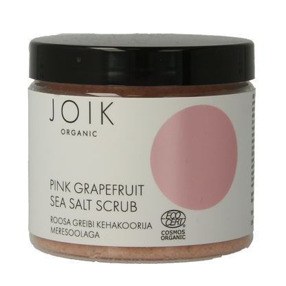 Joik Organics Pink grapefruit sea salt scrub vegan 240 Gram