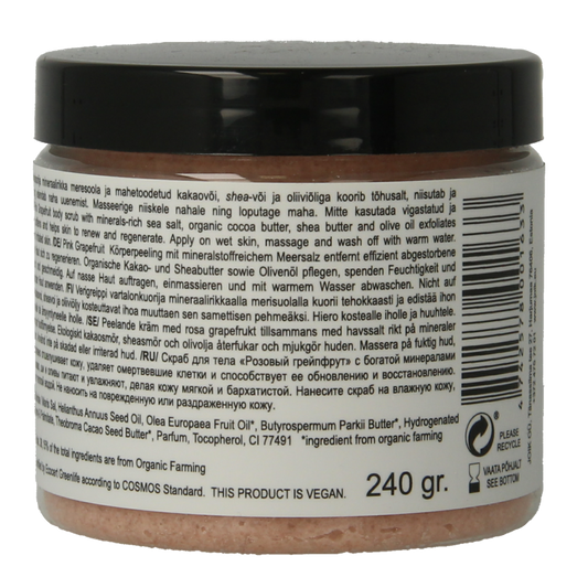 Joik Organics Pink grapefruit sea salt scrub vegan 240 Gram