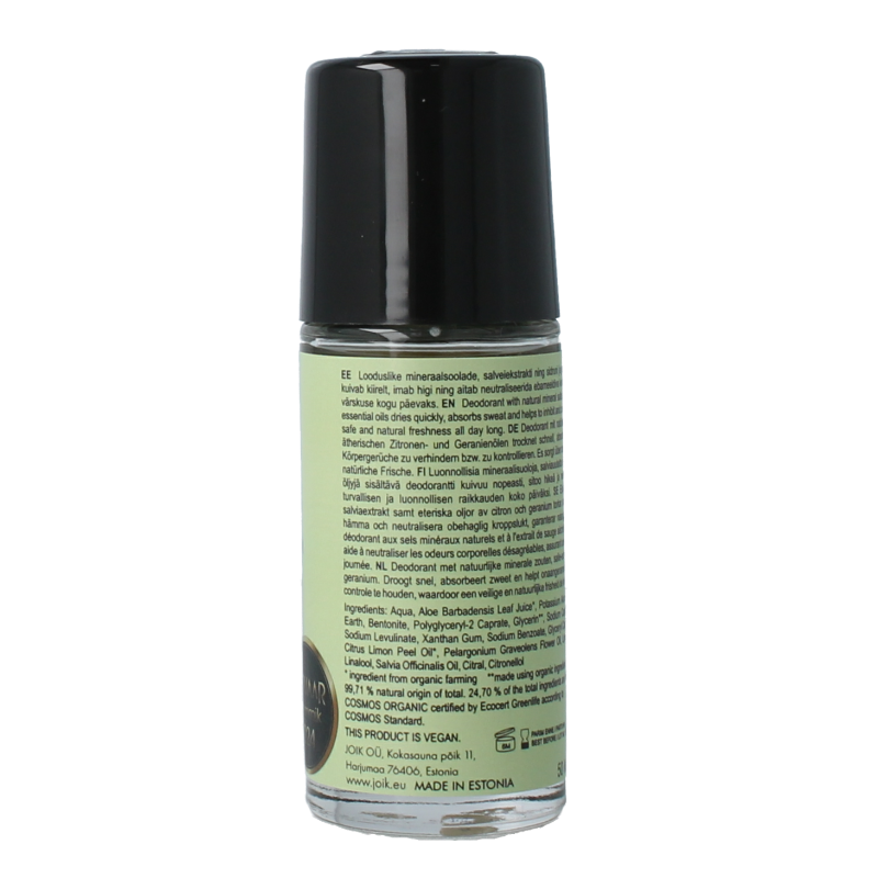 Joik Organics Lemon & geranium mineral deodorant vegan 50 Milliliter