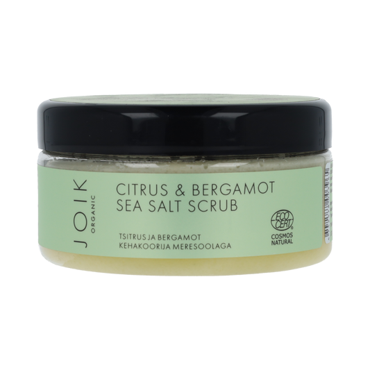Joik Organics Citrus & bergamot sea salt scrub organic vegan 240.00 Gram