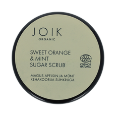 Joik Organics Sweet orange & mint sugar scrub vegan 210.00 Gram