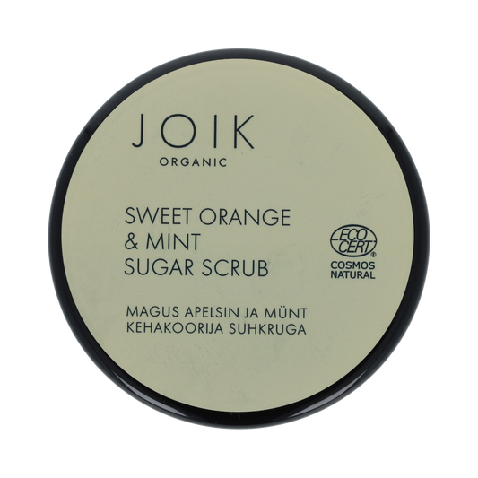 Joik Organics Sweet orange & mint sugar scrub vegan 210.00 Gram