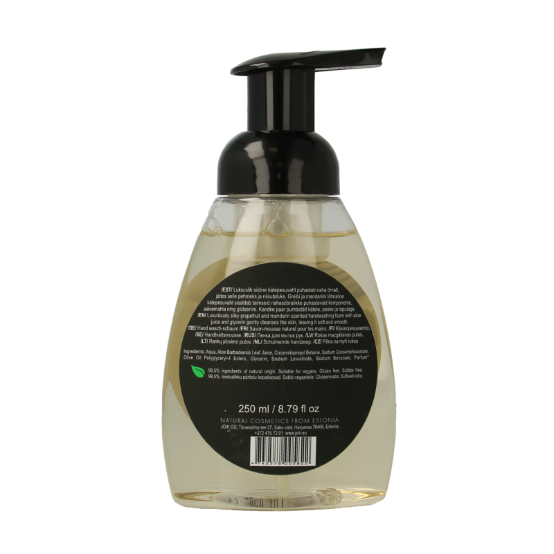 Joik Organics Foam handwash grapefruit & mandarin 250 Milliliter