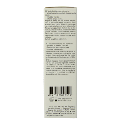 Joik Organics Organic foot spray magnesium 50.00 Milliliter