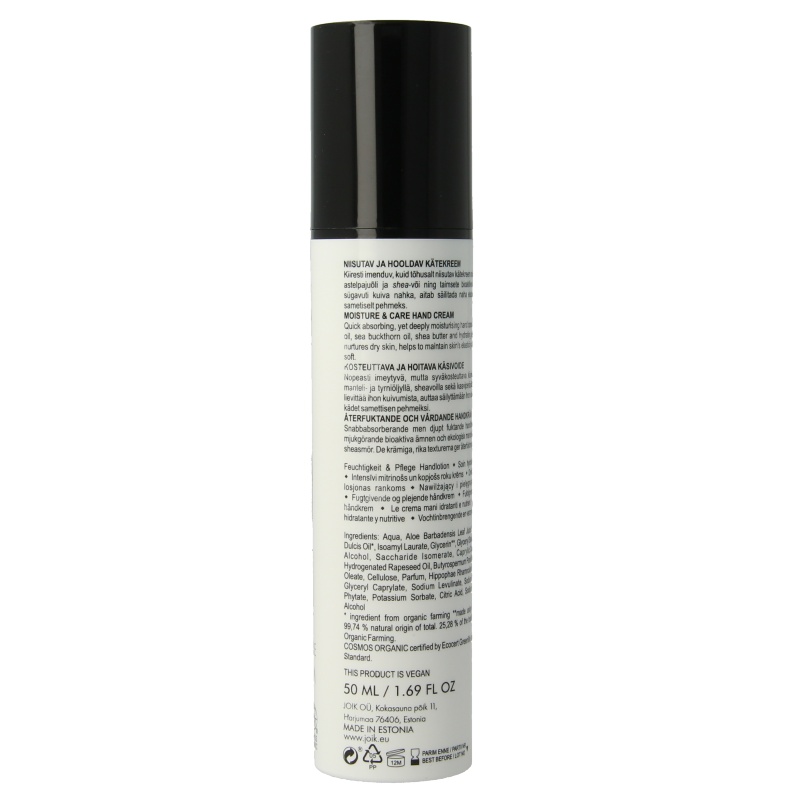 Joik Organics Organic handcream moisture & care 50 Milliliter